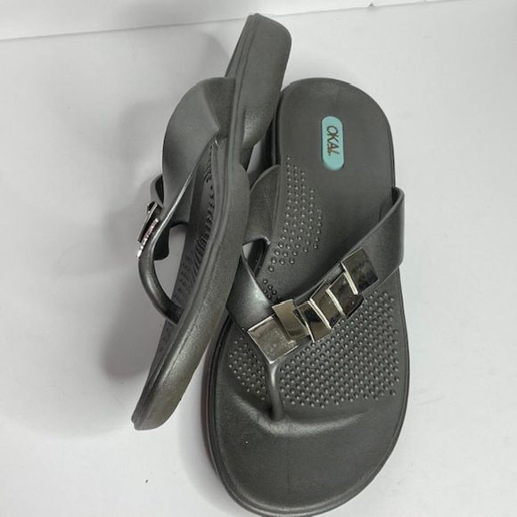 Oka B jeweled Flip Flops - Picture 2 of 5